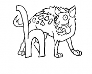 Desenho de Hiena para Colorir #2
