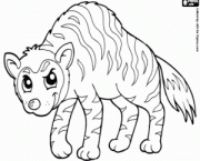 Desenho de Hiena para Colorir #3