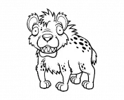 Desenho de Hiena para Colorir #4
