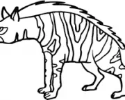 Desenho de Hiena para Colorir #5