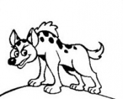 Desenho de Hiena para Colorir #8